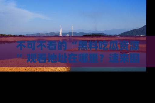 不可不看的“黑料吃瓜资源”观看地址在哪里?速来围观吧!