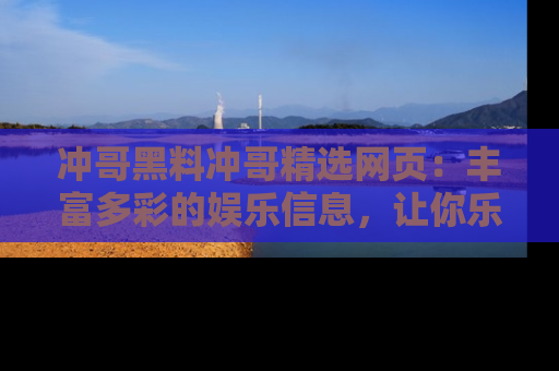冲哥黑料冲哥精选网页：丰富多彩的娱乐信息，让你乐不停息