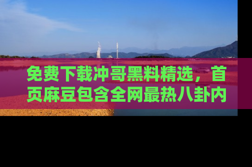 免费下载冲哥黑料精选，首页麻豆包含全网最热八卦内容