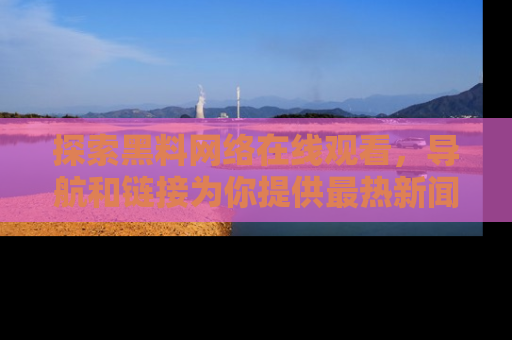探索黑料网络在线观看，导航和链接为你提供最热新闻！