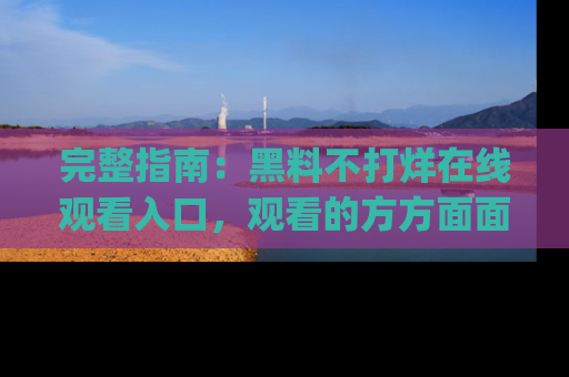 完整指南：黑料不打烊在线观看入口，观看的方方面面与app选择
