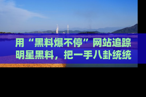 用“黑料爆不停”网站追踪明星黑料，把一手八卦统统收进你的后宫中！