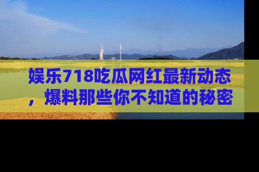 娱乐718吃瓜网红最新动态,爆料那些你不知道的秘密!