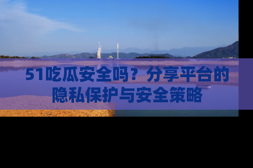 51吃瓜安全吗?分享平台的隐私保护与安全策略